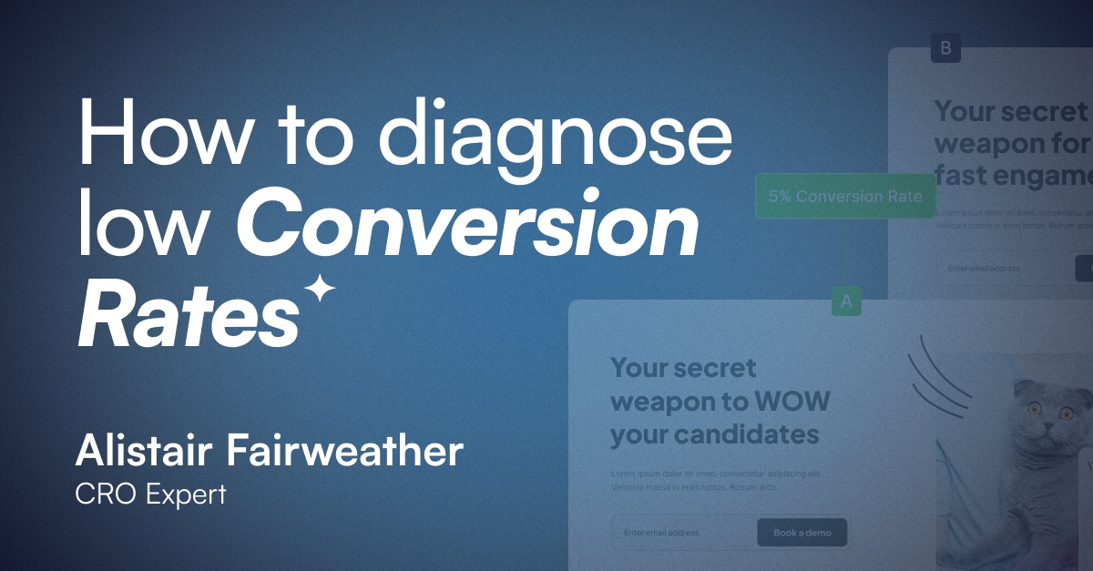 diagnose low conversions through website traffic